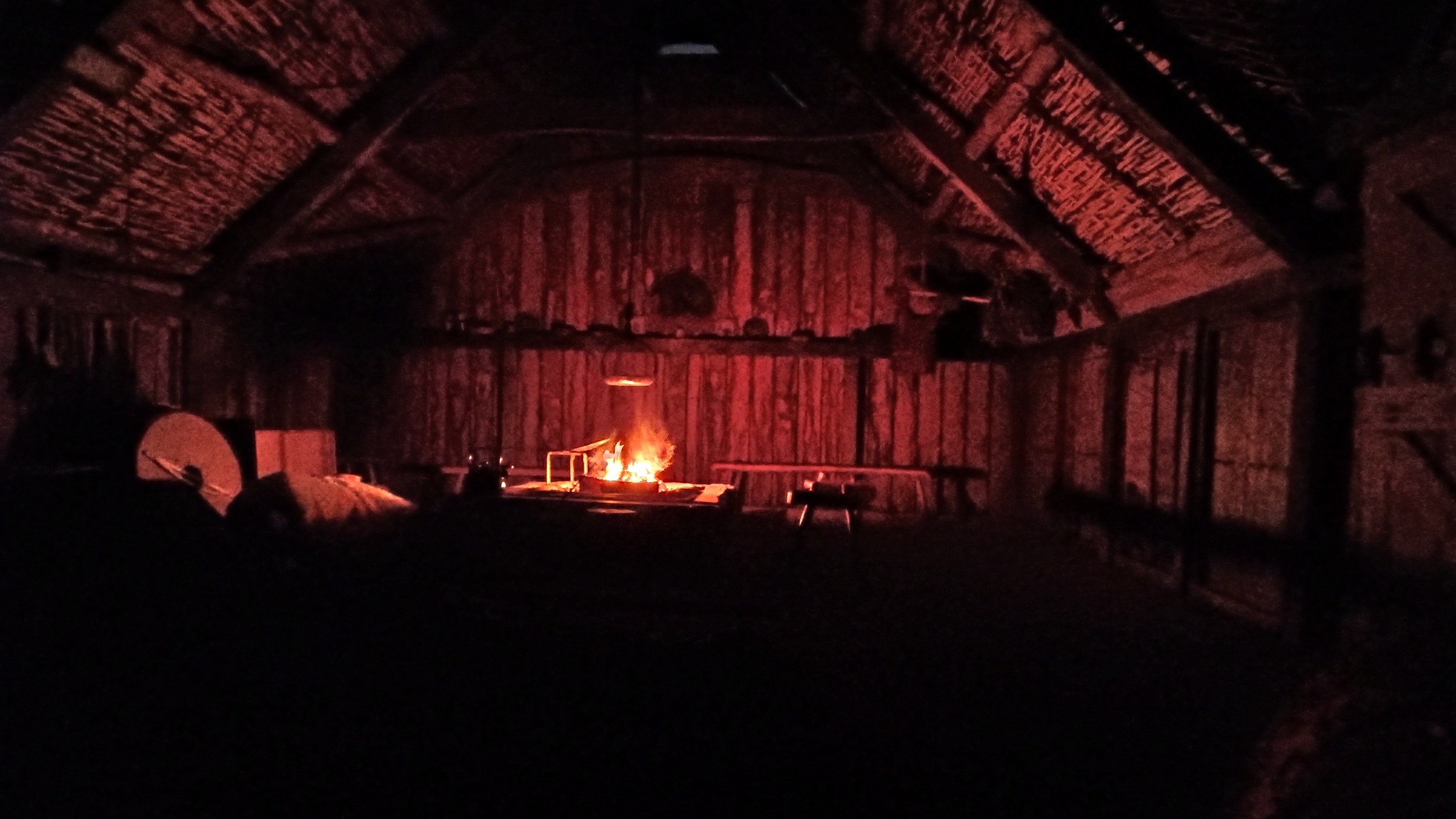 The hall by night